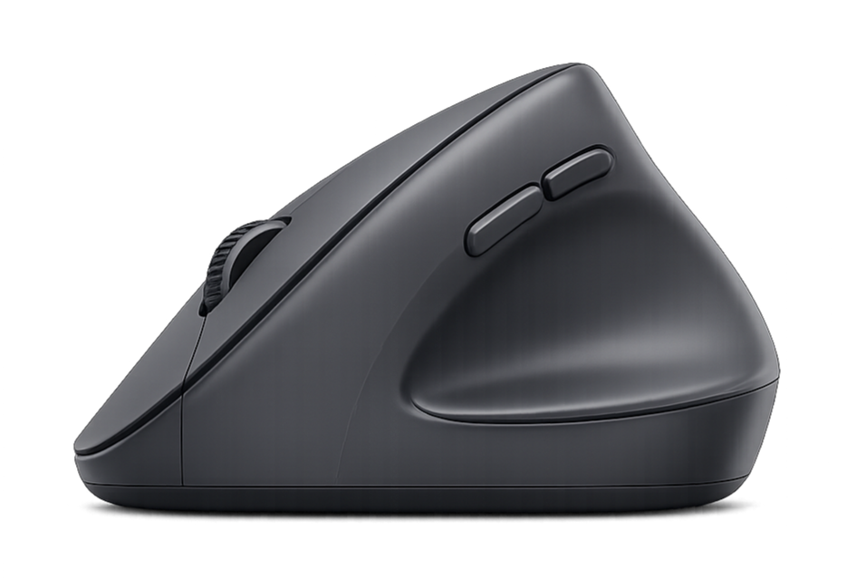 Forma ergonomic mouse top view showing scroll wheel and main buttons